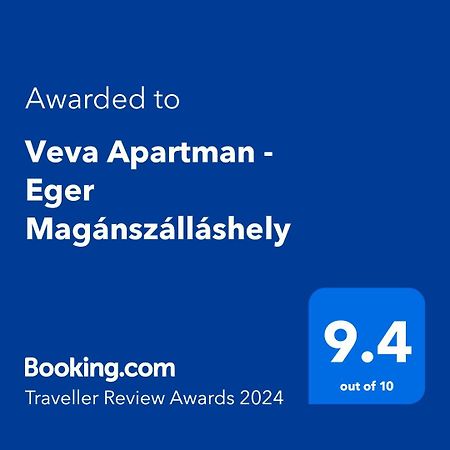 Veva Apartman - Eger Maganszallashely Exterior photo